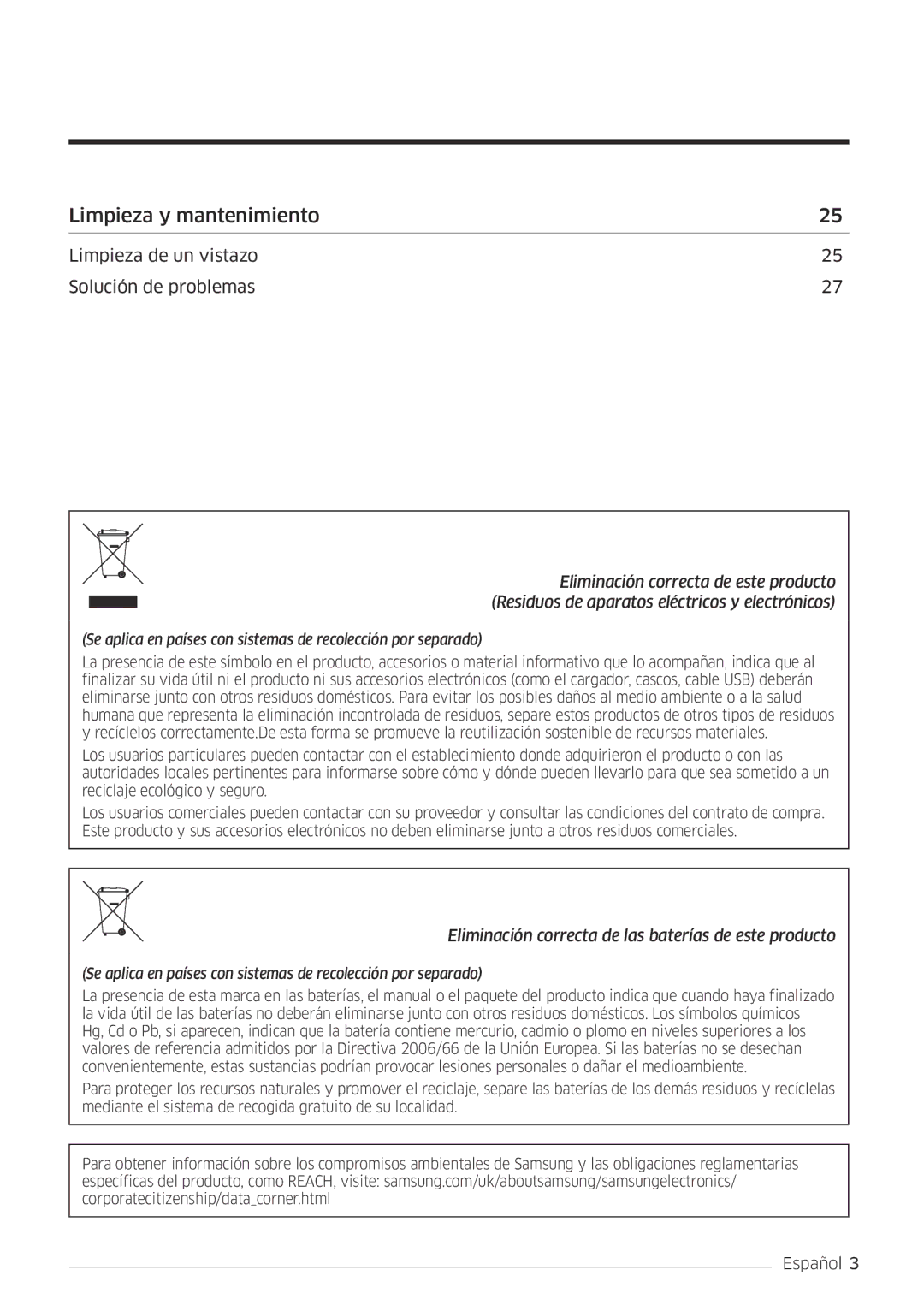 Samsung AR09MSFPEWQNET, AR12MSFPEWQNET manual Limpieza y mantenimiento 