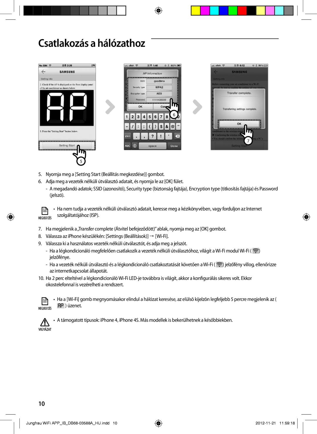 Samsung AR12FSSKABENEU, AR12FSSYAWTNEU, AR18FSSKABENEU, AR18FSSYAWTNEU, AR09FSSKABENEU, AR09FSSYAWTNEU manual Üzenet 