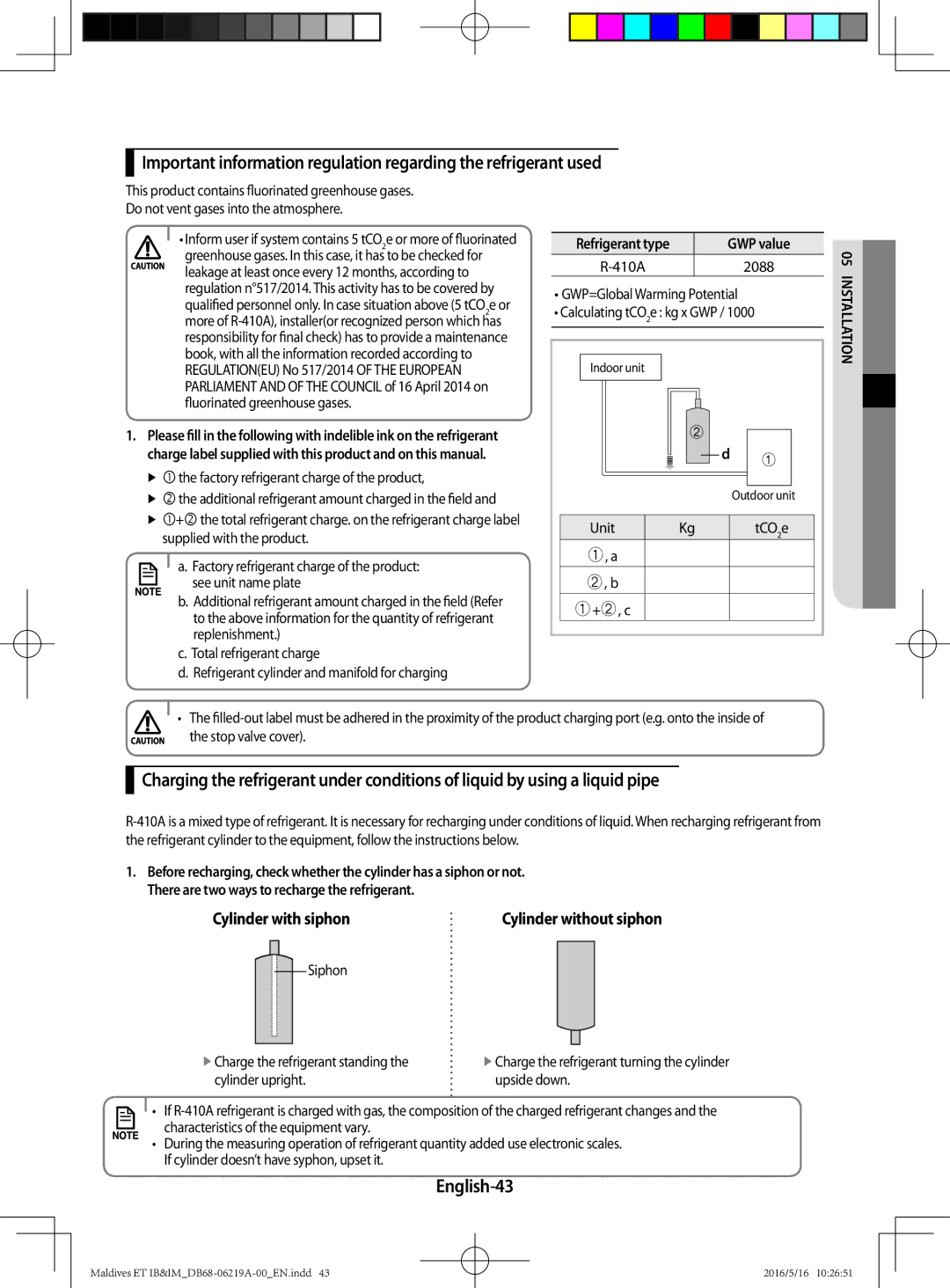 Samsung AR12JSFPEWQNZE, AR12JSFPEWQNET, AR09JSFPEWQNET, AR07JSFPEWQNEU, AR09JSFPEWQNZE manual English-43 