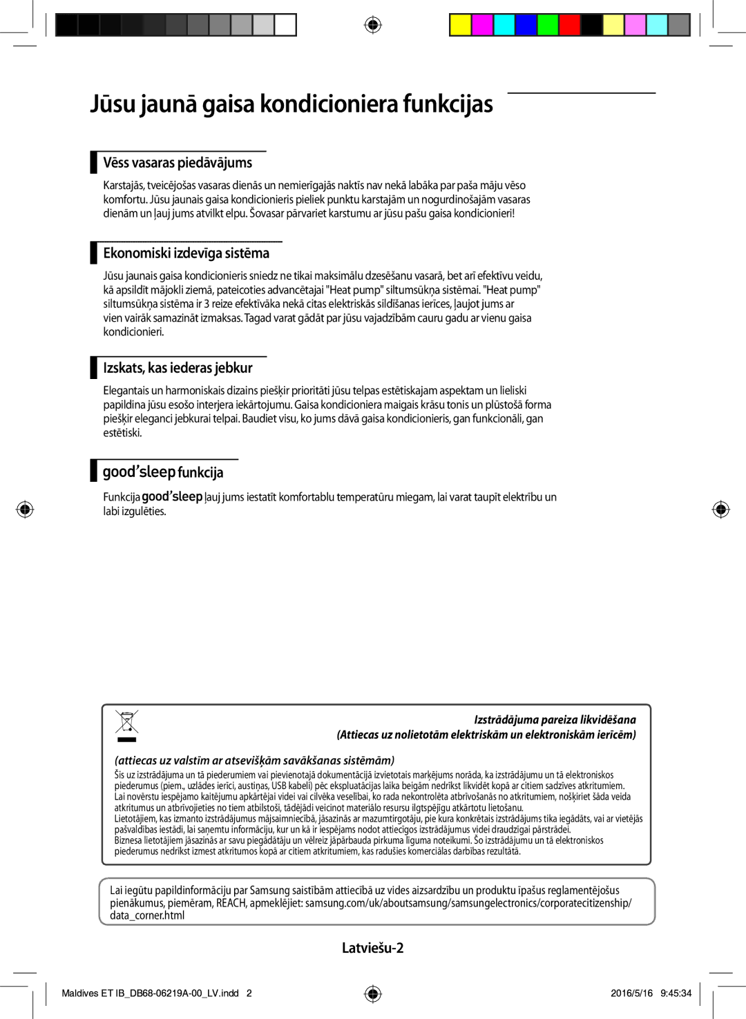 Samsung AR07JSFPEWQNEU, AR12JSFPEWQNET, AR09JSFPEWQNET manual Jūsu jaunā gaisa kondicioniera funkcijas 