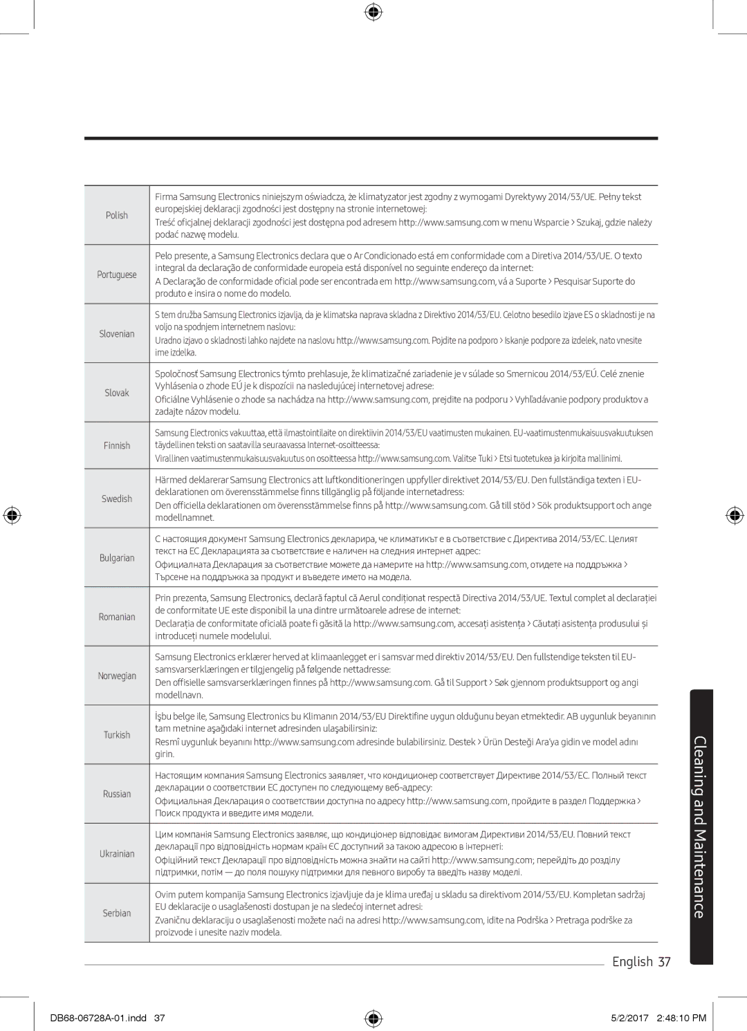 Samsung AR12MSPXASINEU, AR09MSPXASINEU, AR12MSPXBWKXEU, AR09MSPXBWKXEU, AR12MSPXBWKNEU, AR09MSPXBWKNEU manual Podać nazwę modelu 