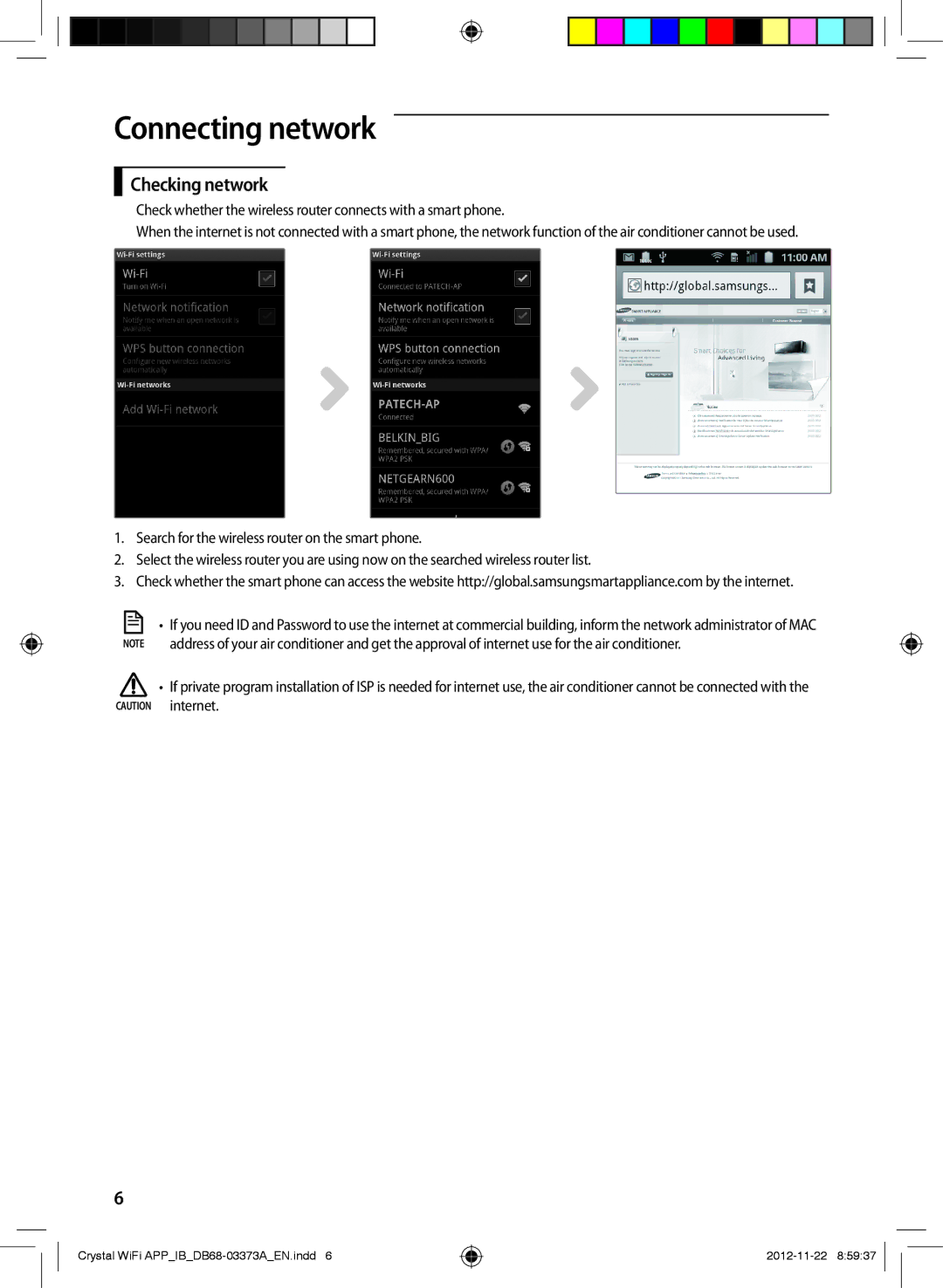 Samsung AR24FSSEDWUNEU, AR18FSSEDWUXEU, AR09FSSEDWUXEU, AR12FSSEDWUXEU, AR18FSSEDWUNEU, AR09FSSEDWUNEU manual Checking network 