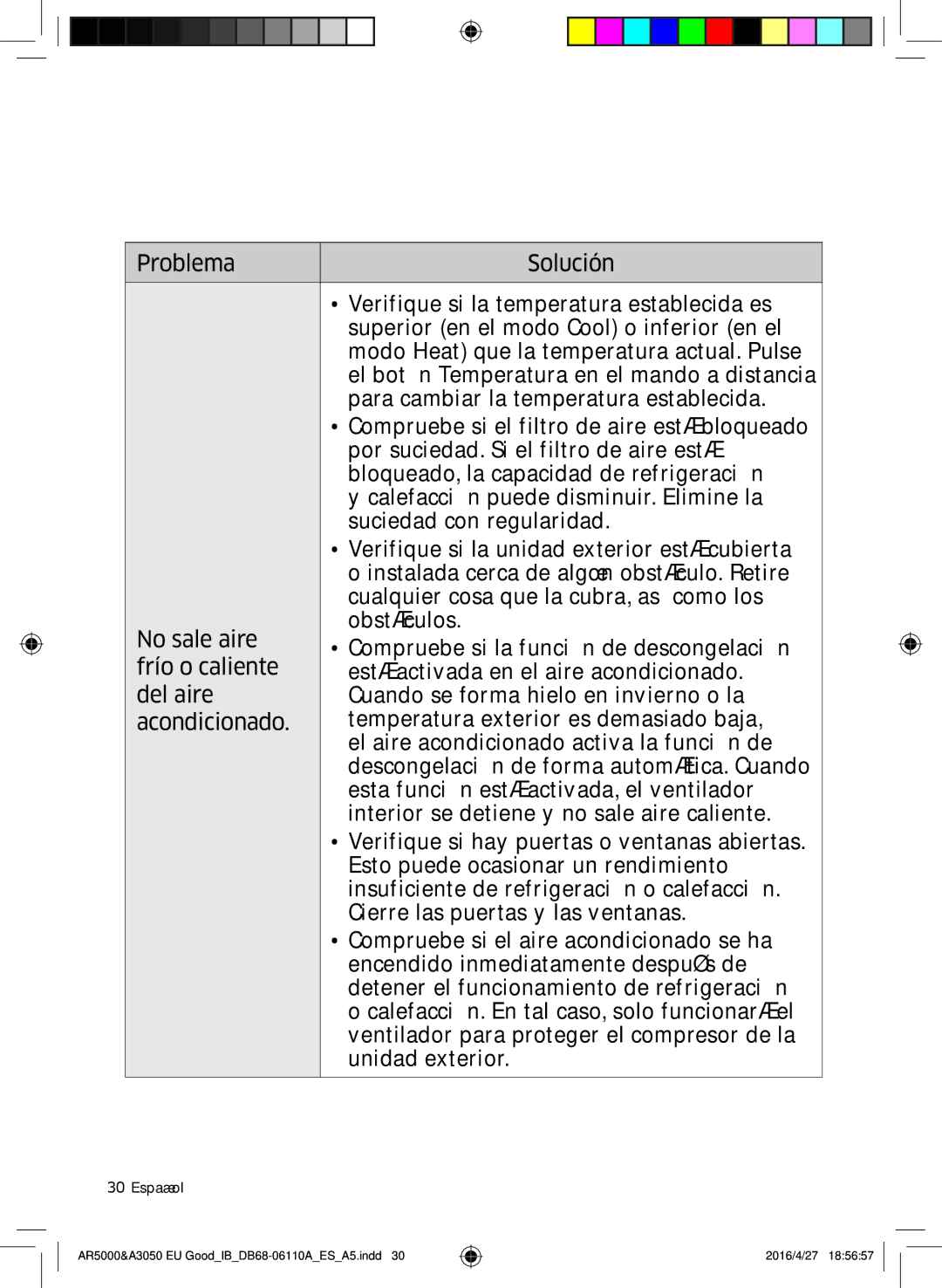 Samsung AR18HSFSAWKNEU, AR18HSFSBURNEU, AR24HSFSBURNEU, AR24HSFSAWKNEU, AR18HSFNBWKNEU manual Limpieza y mantenimiento 