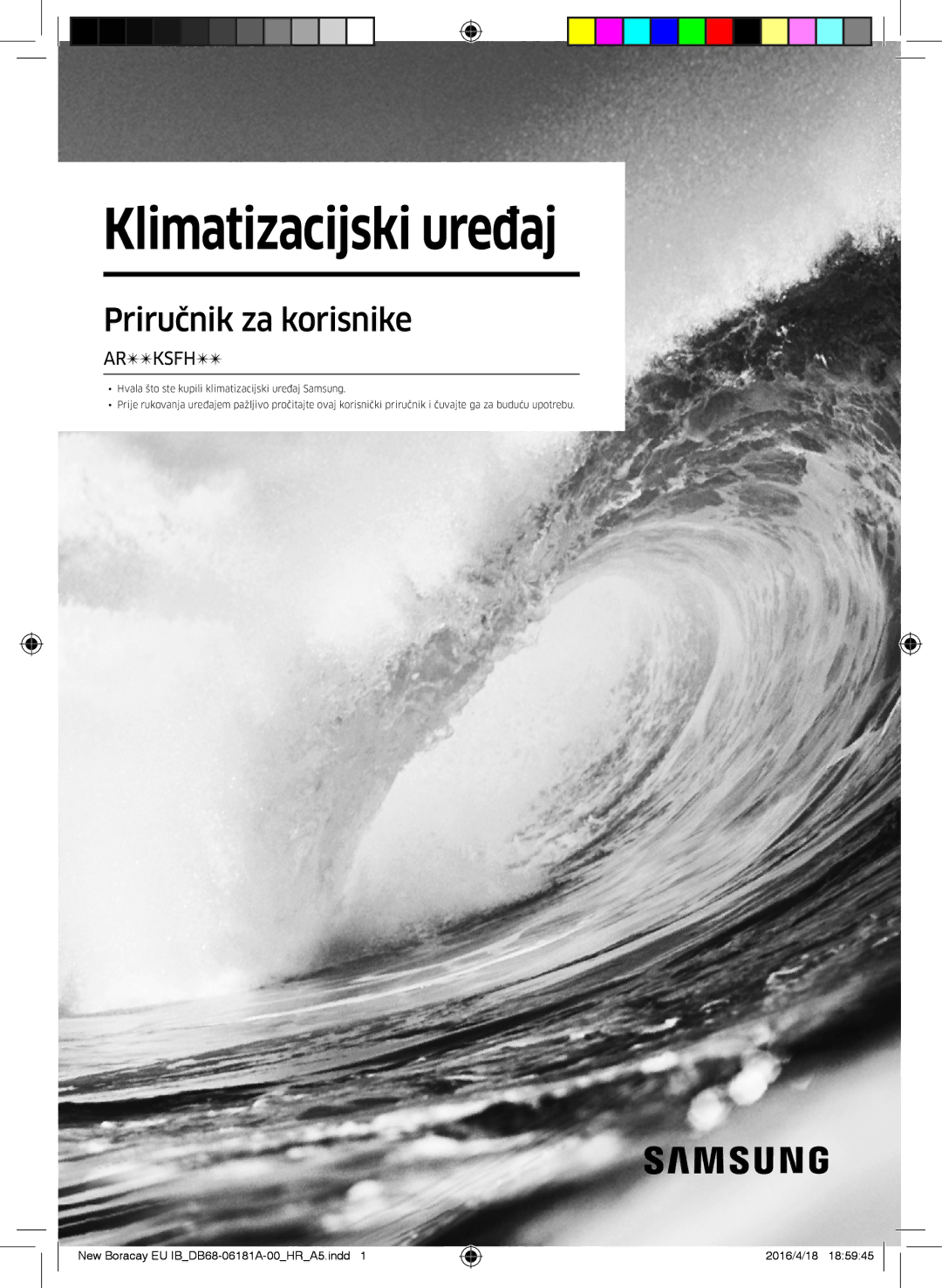 Samsung AR18KSFHBWKNEU manual Klimatizacijski uređaj 