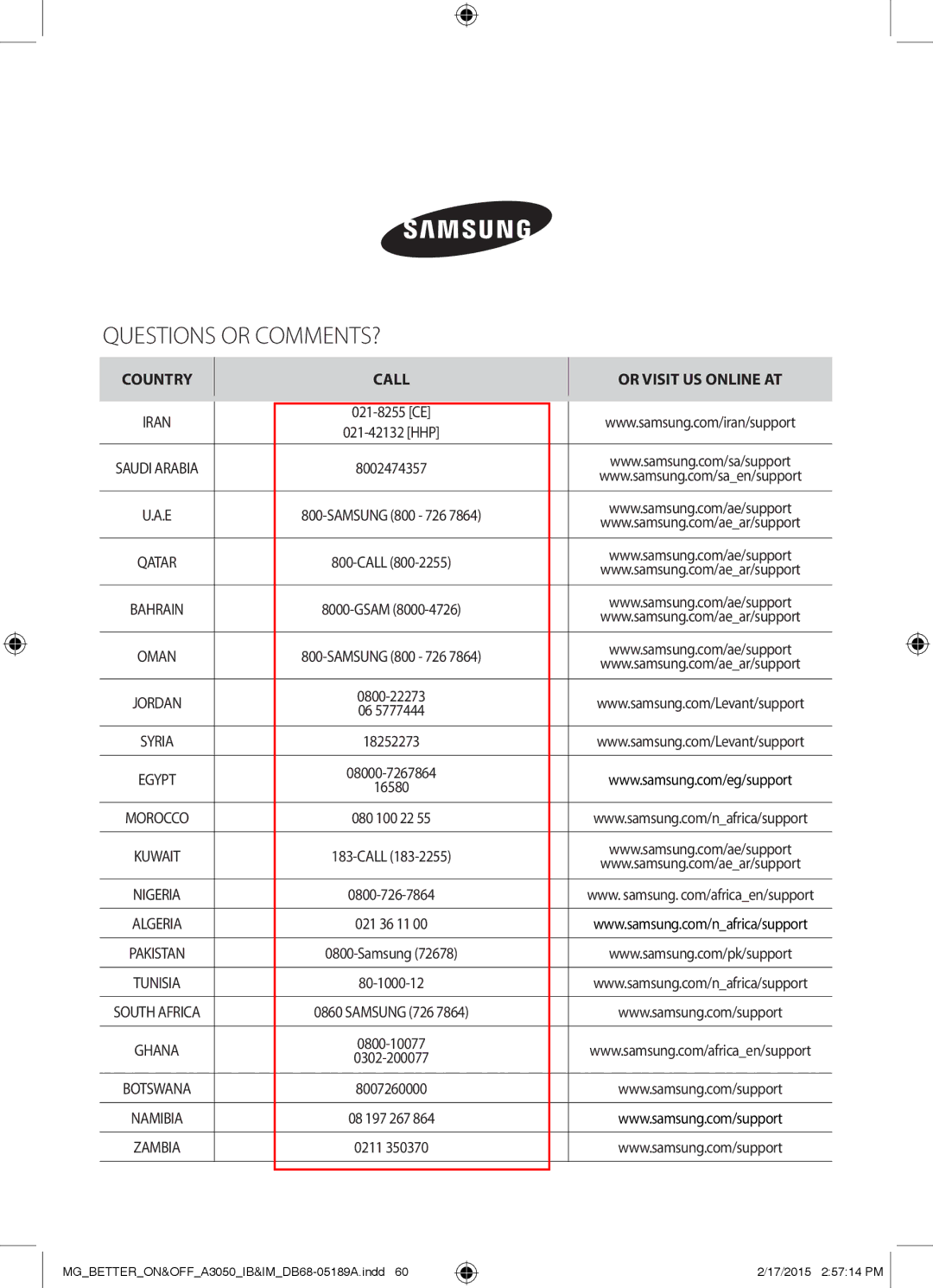 Samsung AR24JRSDBWKNMG manual Questions or COMMENTS?, 021-8255 CE 