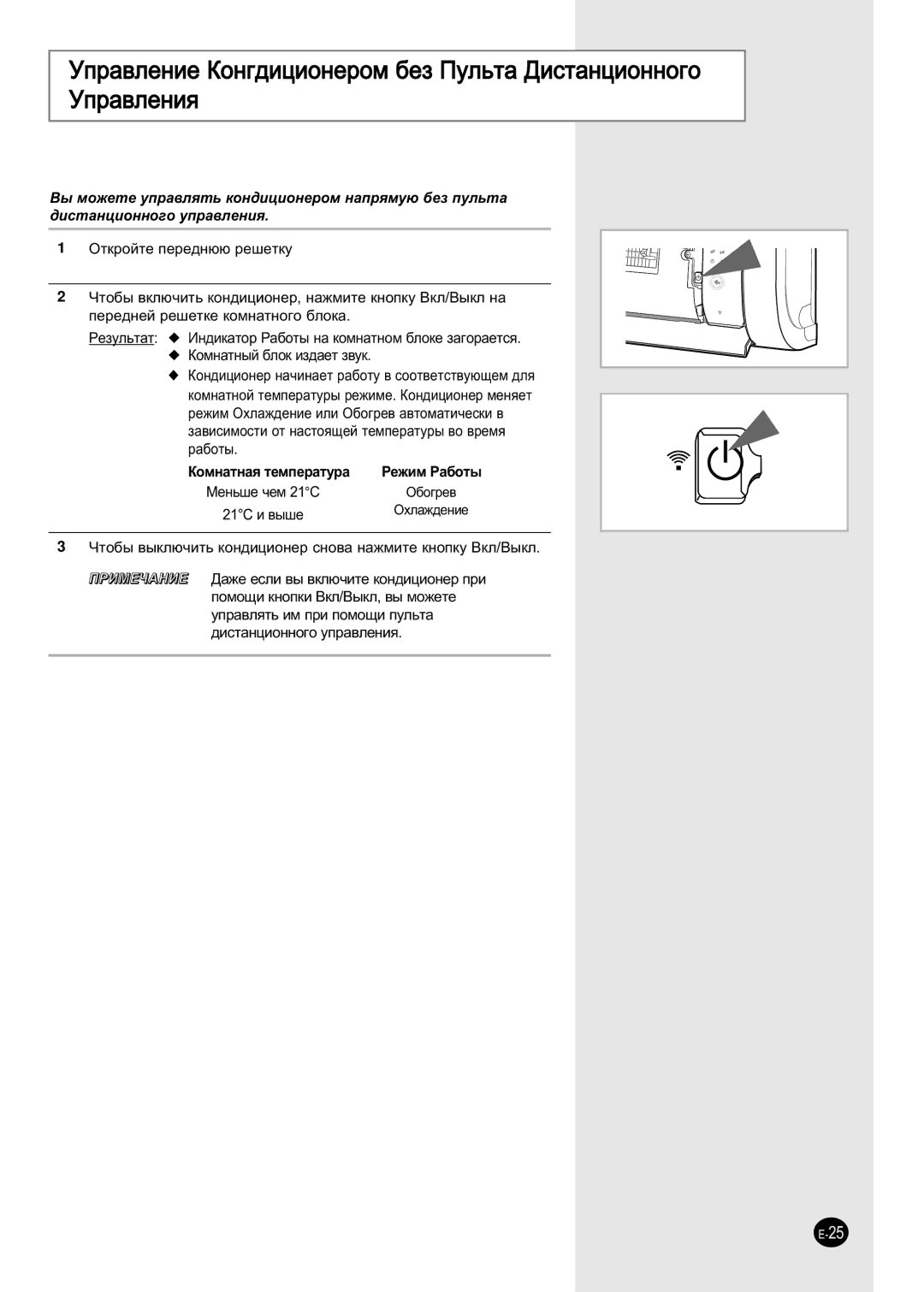 Samsung AS09HPBX/XFO, AS09HPBN, AS12HPBN, AS12HPBX/SER, AS24HPBN/SER, AS18HPBN/SER manual Ôââ‰Ìâè Â¯Âúíâ Íóïì‡Úìó„Ó ·Îóí‡ 