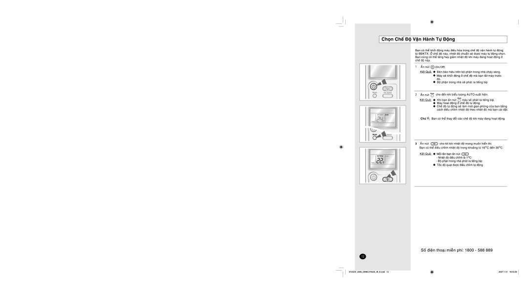 Samsung AS09VBAXXSV, AS09VBANXSV manual 