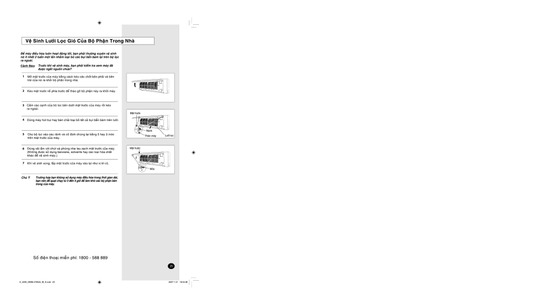 Samsung AS09VBANXSV, AS09VBAXXSV manual 