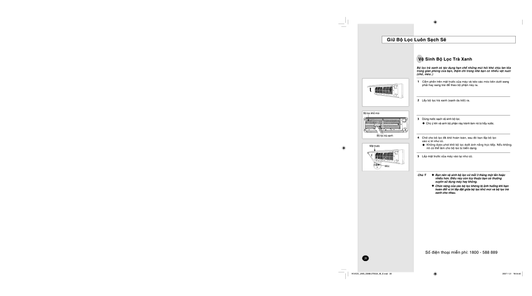 Samsung AS09VBAXXSV, AS09VBANXSV manual 