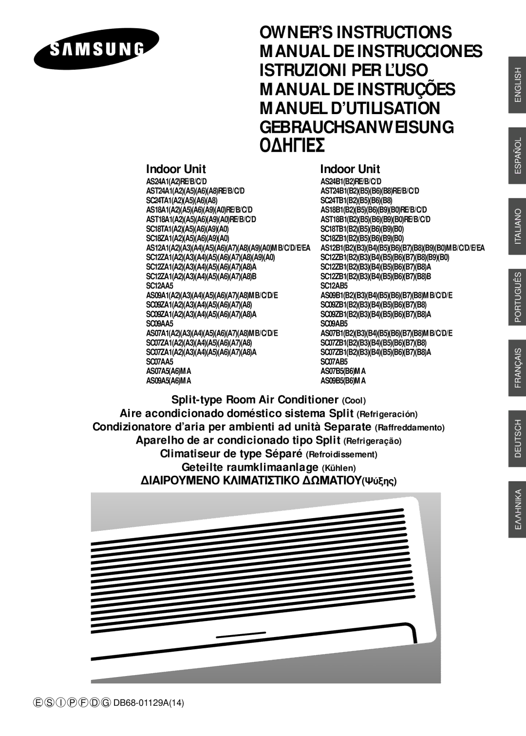 Samsung AST18B1, AS18B1, AST24B1, AS12B1, SC24TB1, SC18TB1, SC18ZB1 manuel dutilisation ¢Hie 