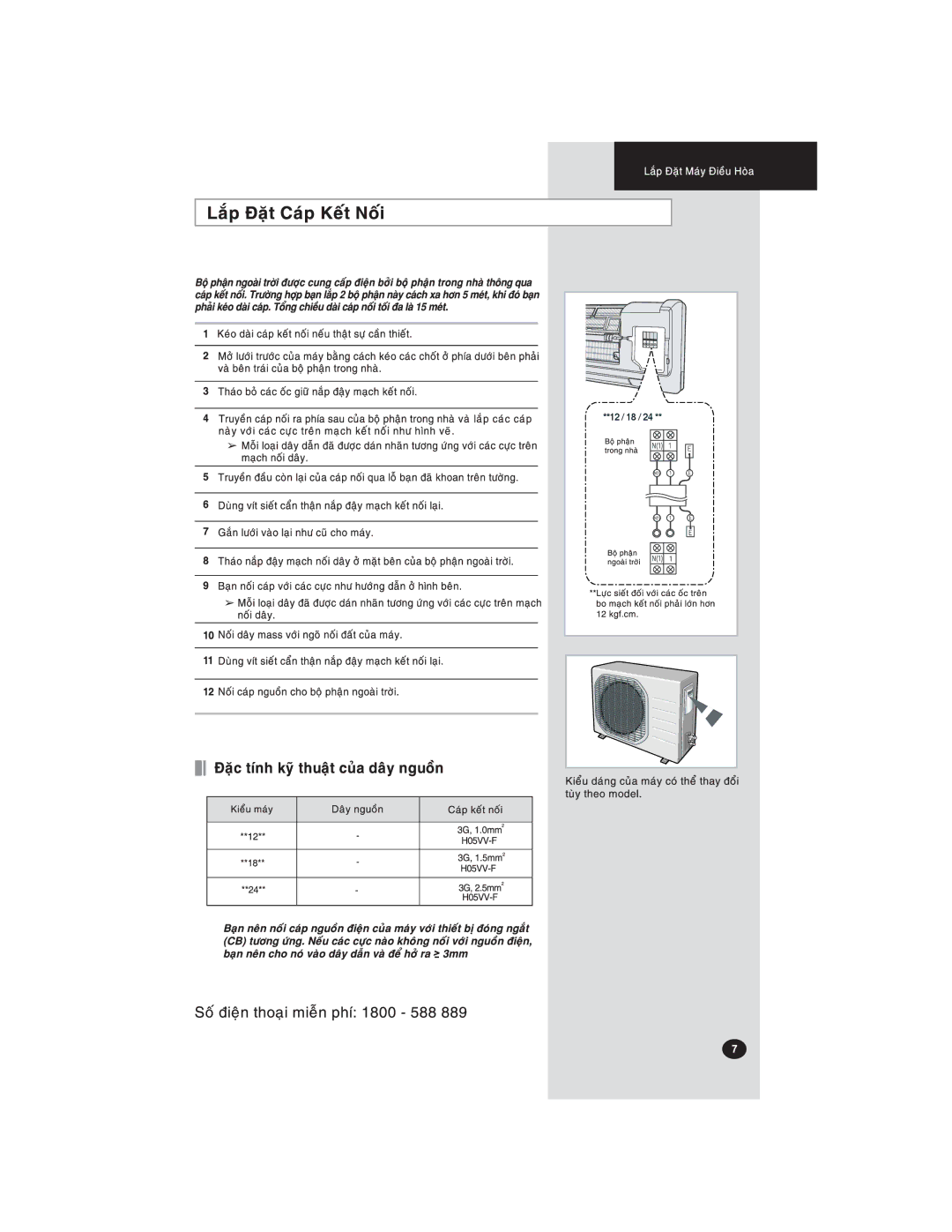 Samsung AS24FLXXSV, AS18FLXXSV, AS12FLNXSV, AS18FLNXSV, AS12FLXXSV, AS24FLNXSV manual 12 / 18 