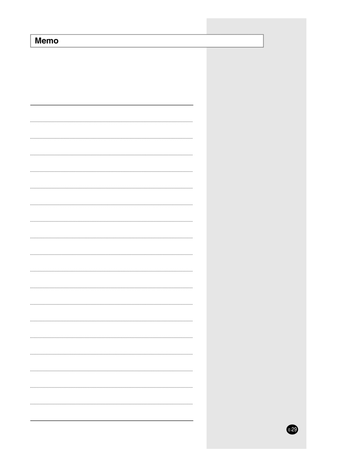 Samsung AS18HM3/UMG, AS18HM3/XSG, AS24HM3/UMG, AS24HM3/XSG manual Memo 