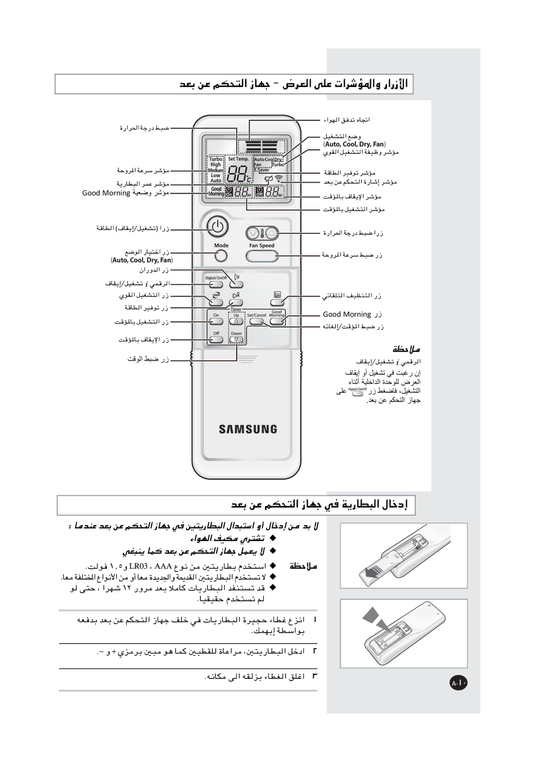 Samsung AS24MWBNUMG, AS18MWBUMG, AS24MWBNXSG, AS24MWBUMG, AS24MWBXXSG ΖϗϮϟ ςΒο έί, ΚϠϋ έί ςϐοΎϓ ˬϞϴϐθΘϟ ΪόΑ Ϧϋ ϢϜΤΘϟ ίΎϬΟ 