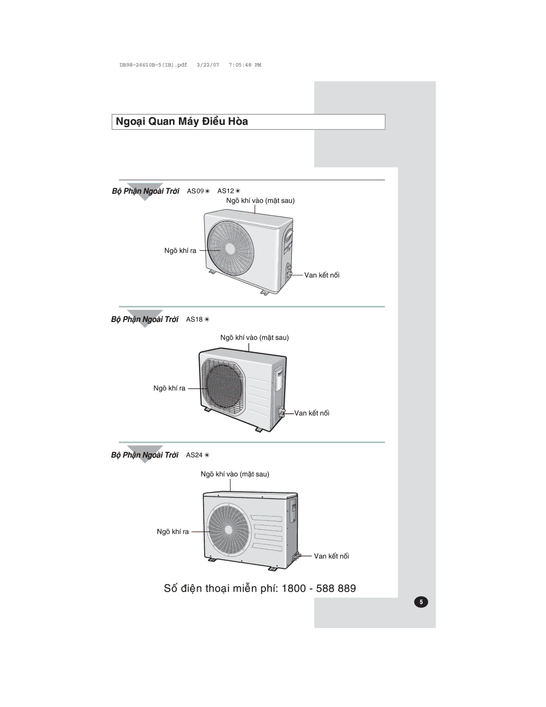 Samsung AS09NLNXSV, AS18NLNXSV, AS12NLXXSV, AS18NLXXSV, AS12NLNXSV, AS09NLXXSV manual 