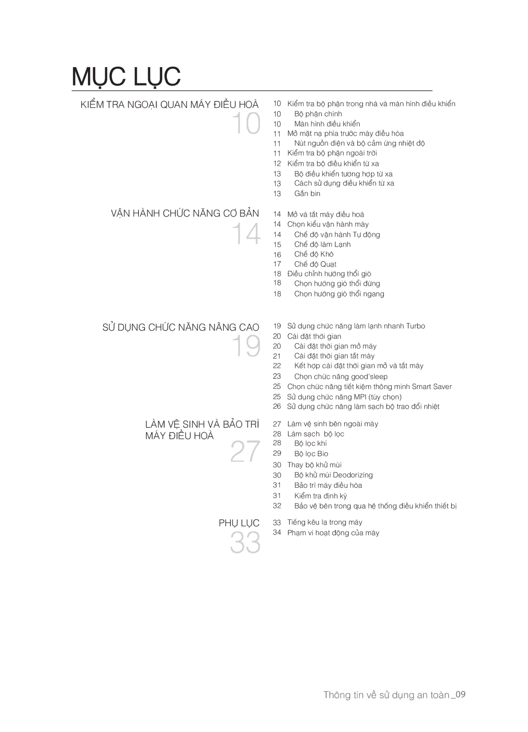 Samsung AS18ELXXST, AS24ELNXSV, AS24ESLXXSV, AS12ELNXSV, AS24ELXXSV, AS18ELXXSV, AS09ESLNXSV manual Laøm VEÄ Sinh VAØ Baûo TRÌ 