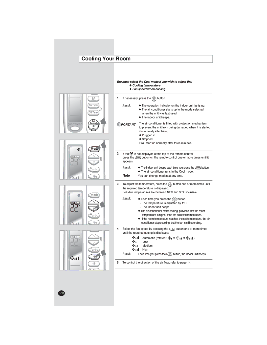 Samsung AS18FCMID, AS24FCXMID, AS24FCNMID, AS18FCUMG, AS18FCXSG, AS24FCXXSG, AS24FCNXSG, AS24FCXUMG, AS24FCNUMG manual 