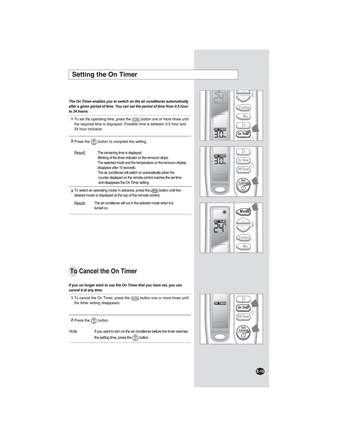 Samsung AS24FCNXSG, AS24FCXMID, AS18FCMID, AS24FCNMID, AS18FCUMG, AS18FCXSG, AS24FCXXSG, AS24FCXUMG, AS24FCNUMG manual 