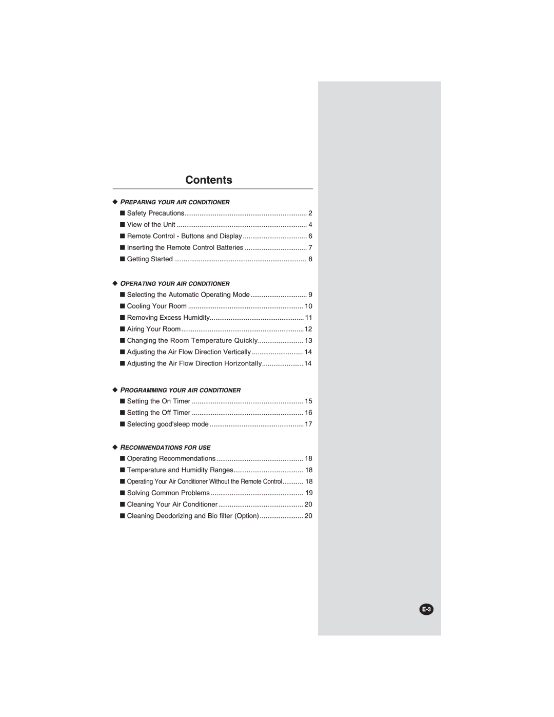 Samsung AS18FCUMG, AS24FCXMID, AS18FCMID, AS24FCNMID, AS18FCXSG, AS24FCXXSG, AS24FCNXSG, AS24FCXUMG, AS24FCNUMG manual 