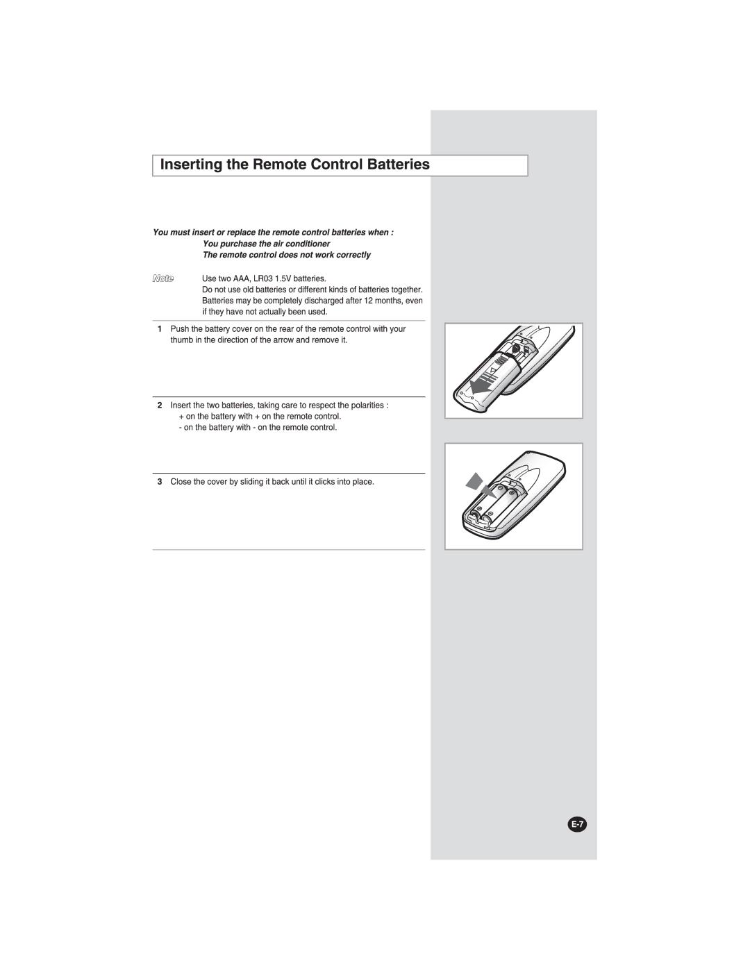 Samsung AS24FCXUMG, AS24FCXMID, AS18FCMID, AS24FCNMID, AS18FCUMG, AS18FCXSG, AS24FCXXSG, AS24FCNXSG, AS24FCNUMG manual 