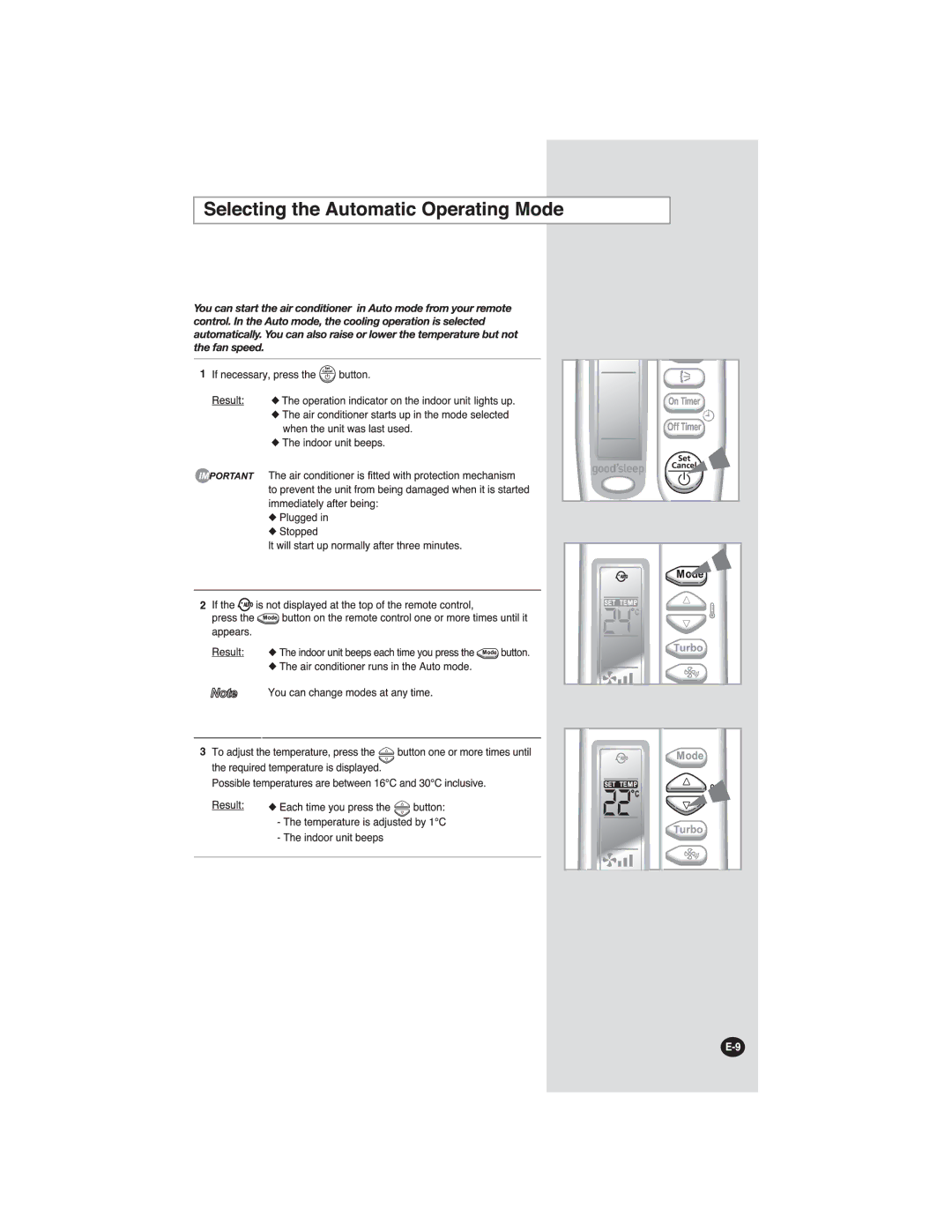 Samsung AS24FCXMID, AS18FCMID, AS24FCNMID, AS18FCUMG, AS18FCXSG, AS24FCXXSG, AS24FCNXSG, AS24FCXUMG, AS24FCNUMG manual 