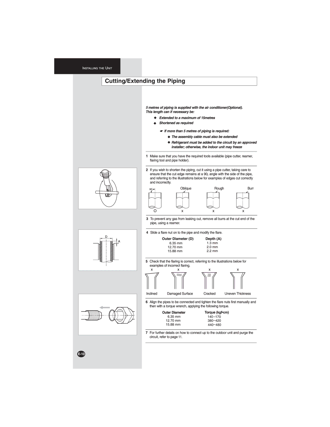 Samsung AS18FCMID, AS24FCXMID, AS24FCNMID, AS18FCUMG, AS18FCXSG, AS24FCXXSG, AS24FCNXSG, AS24FCXUMG, AS24FCNUMG manual 