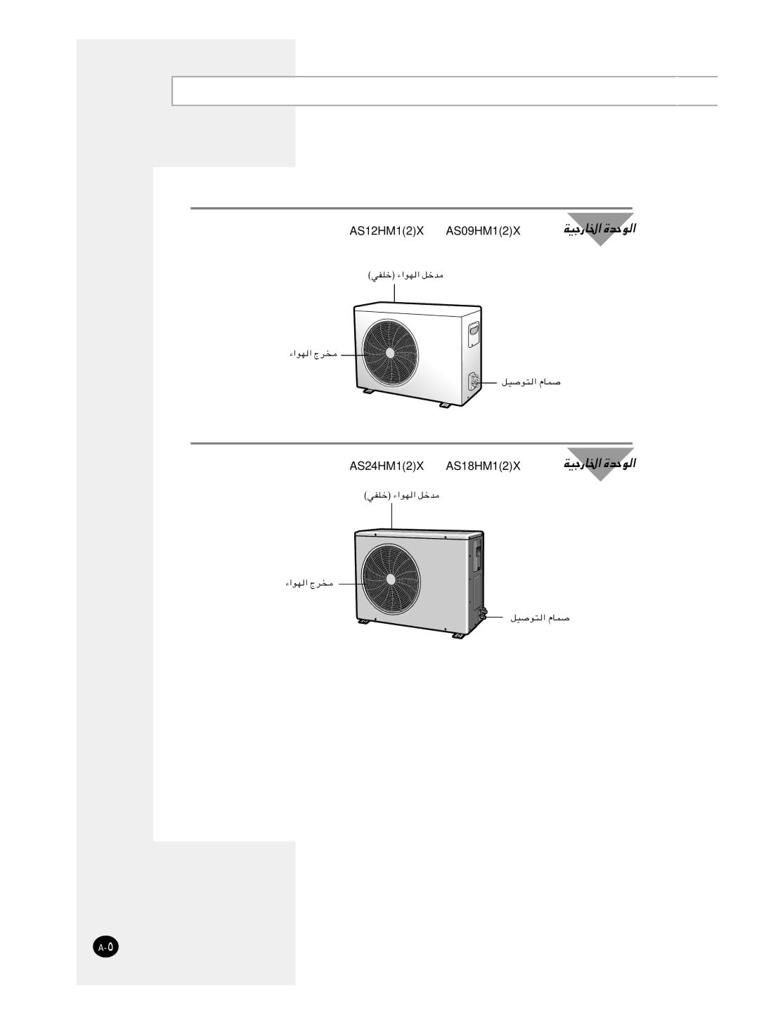 Samsung AS24HM1N/MOC, AS24HM1/XSG manual AS12HM12X AS09HM12X 