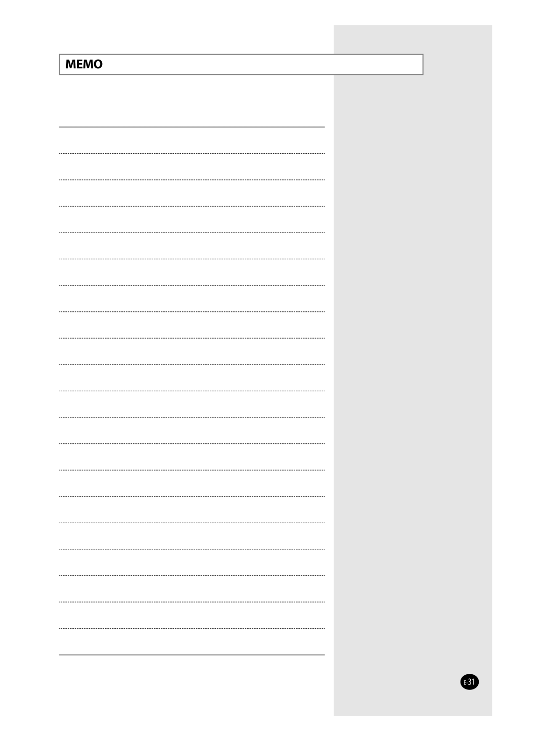 Samsung AS18VWANMID, AS24VWANMID, AS18VWAHAC, AS18VWANXSG, AS18VWAUMG, AS24VWANXSG, AS18VWAMID, AS18VWAXUMG, AS18VWANUMG Memo 