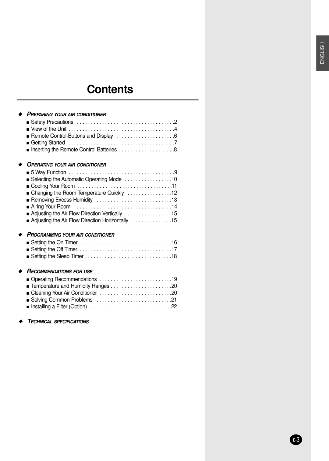 Samsung AST24A5RE/XEH, AST24A6RE/AFR manual Contents 