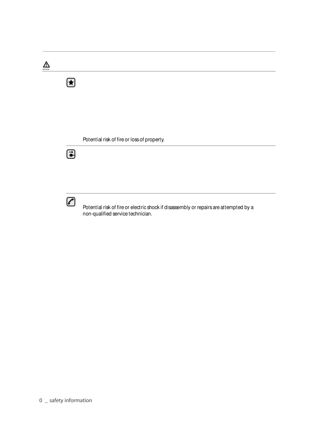 Samsung ASV18ESLNXEA, ASV24ESLNXEA, ASV10ESLNXEA, ASV10ESLXXEA, ASV24ESLNXST, ASV24ESLXXEA, ASV18ESLXXEA Safety information 