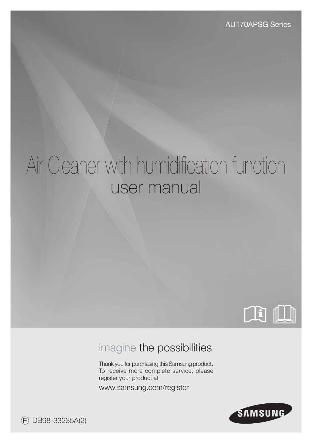 Samsung AU170APSGSER manual Air Cleaner with humidification function 