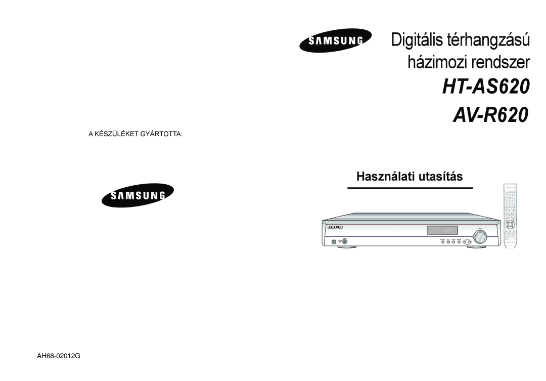 Samsung AV-R620R/XEO manual HT-AS620 AV-R620 