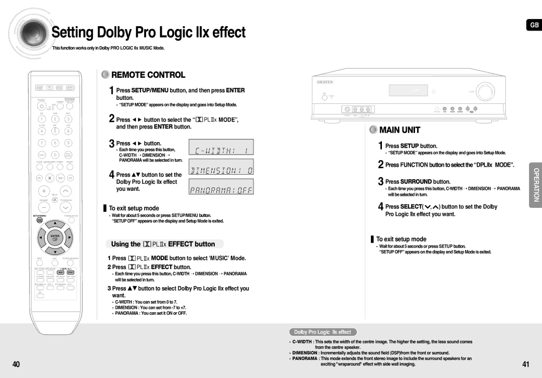 Samsung AV-R710R/ELS, HT-AS710R/ELS, HT-AS710R/XEU manual Using the Effect button, Dolby Pro Logic llx effect 