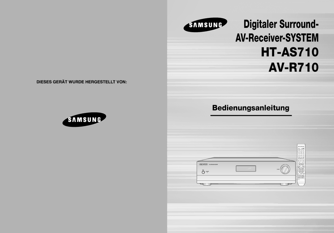 Samsung HT-AS710R/ELS, AV-R710R/ELS manual HT-AS710 AV-R710 