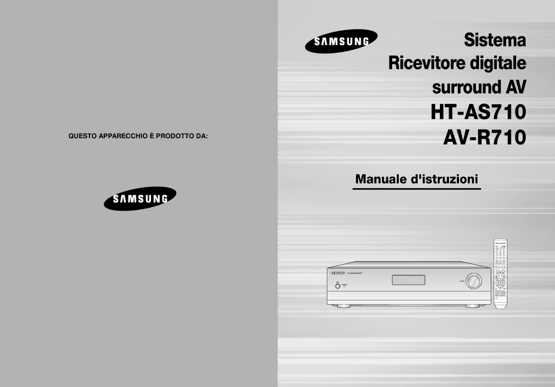 Samsung AV-R710R/ELS manual HT-AS710 AV-R710 