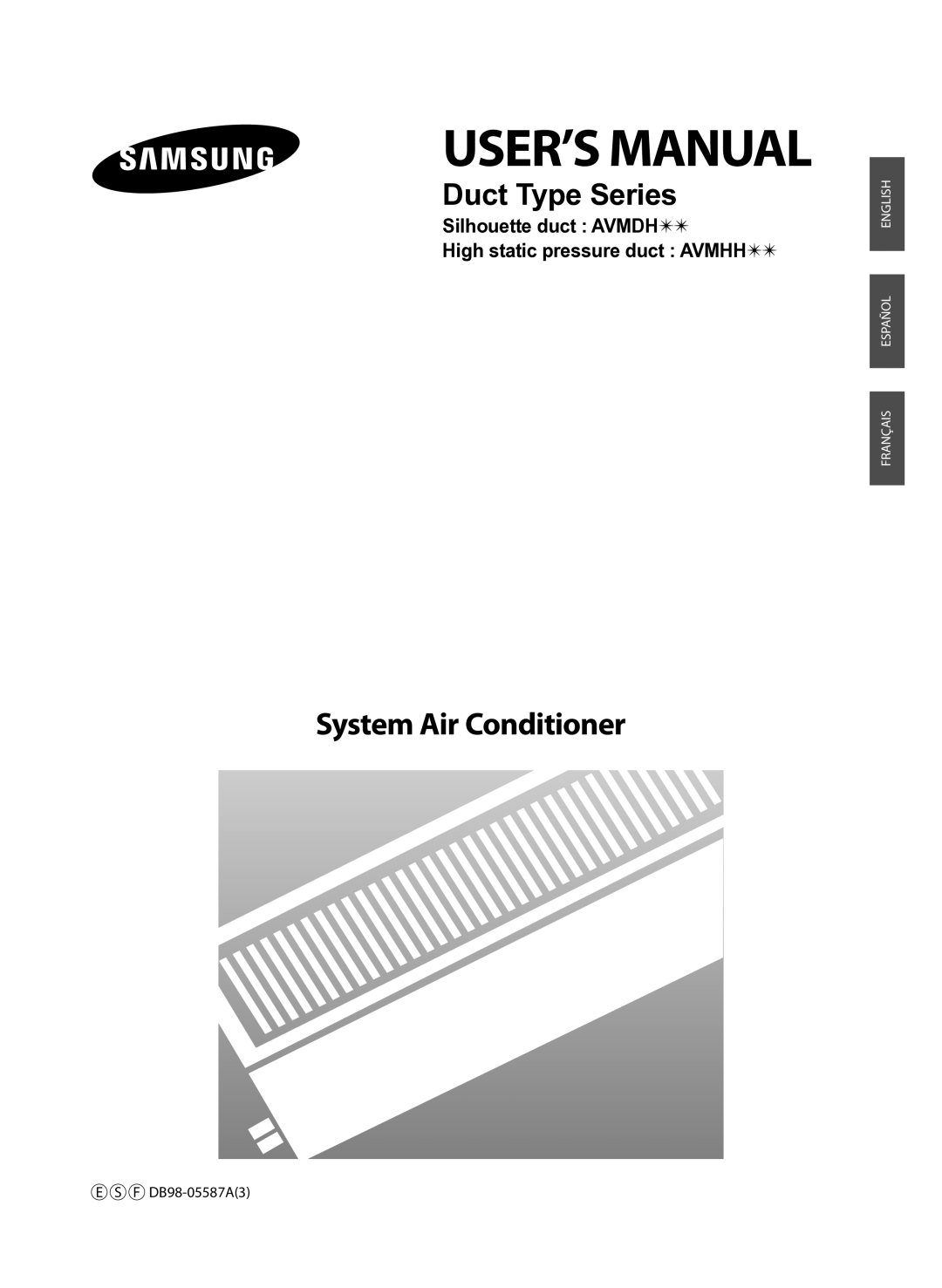 Samsung AVMDH, AVMHH user manual USER’S Manual 