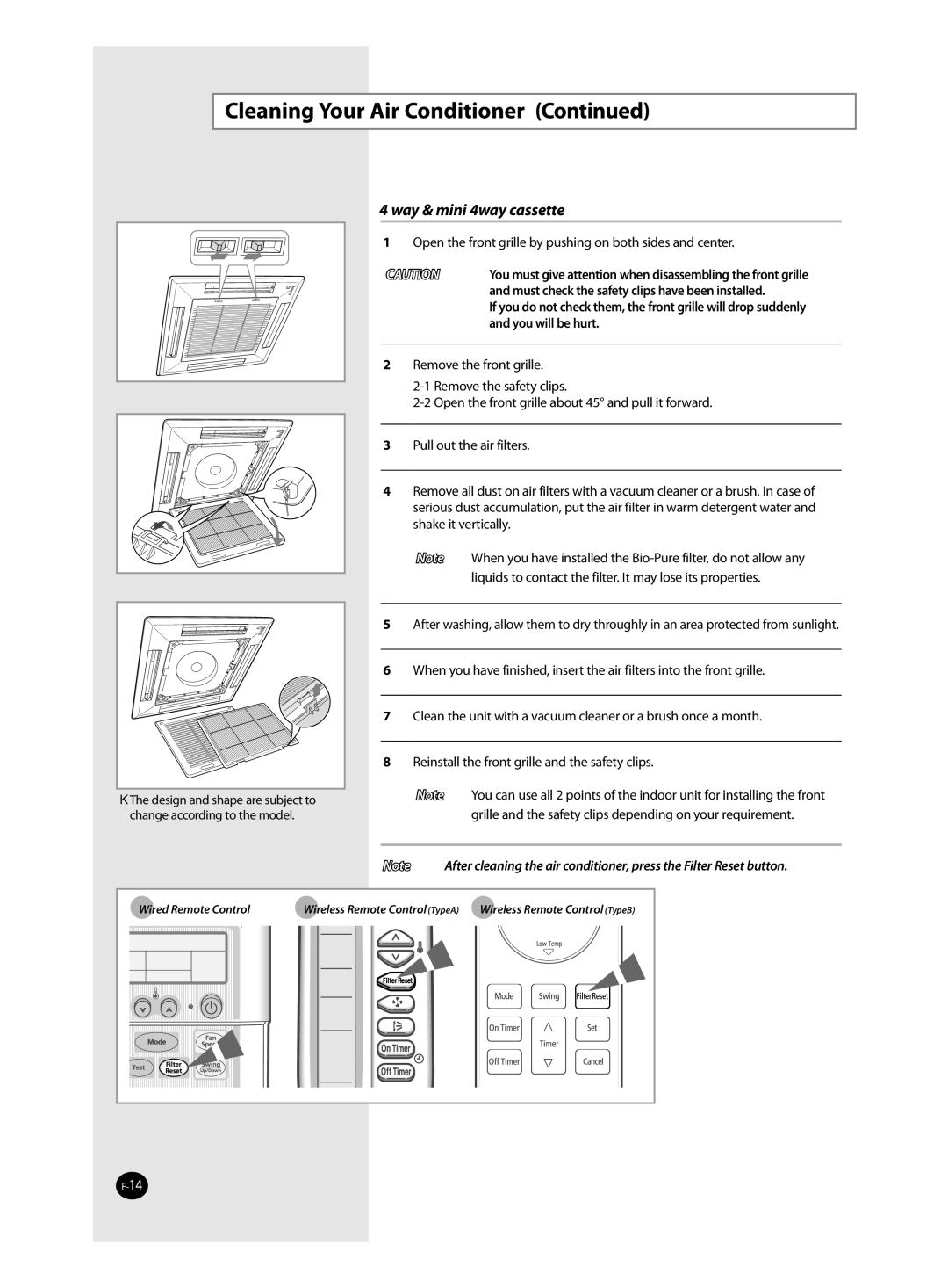 Samsung MH***FK**, AVMKH(C)**, AVMCH(C)**, CH(C)***EZM*, CH***EAV*, CH(C)***EAM*, AVXC4**, AVXC2** Way & mini 4way cassette 