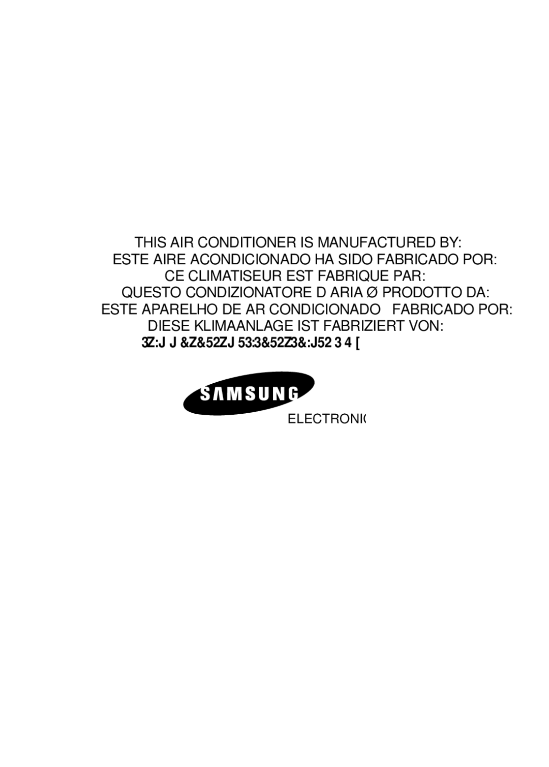 Samsung AVMWH052CA0 manuel dutilisation Ayth H Ykeyh Katakeyathke A¶O 