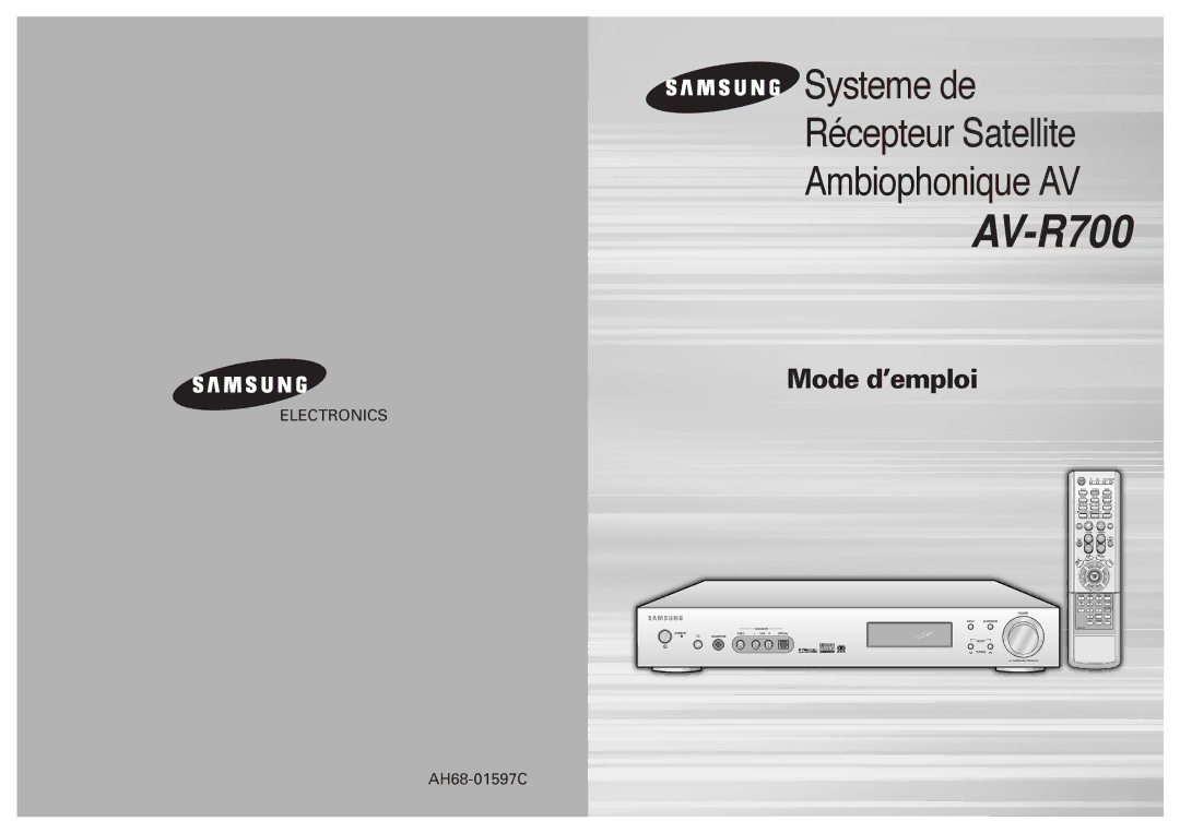 Samsung AVR700RH/ELS manual AV-R700 