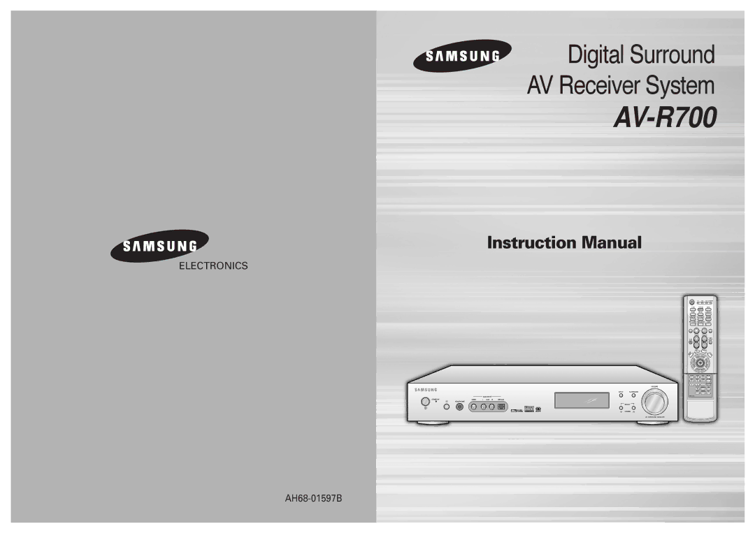 Samsung AVR700RH/ELS manual AV-R700 