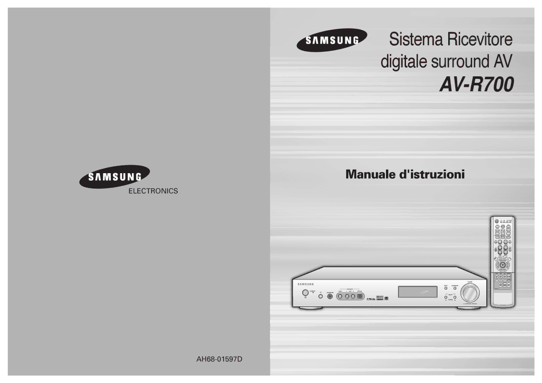 Samsung AVR700RH/ELS manual AV-R700 