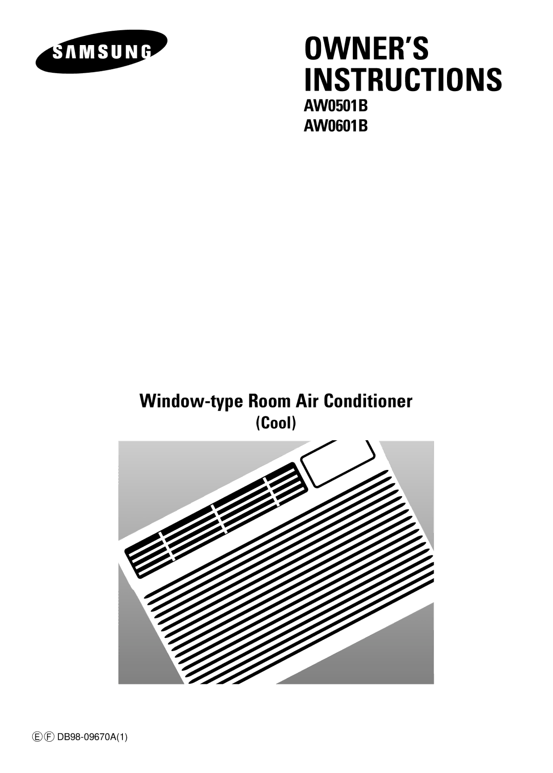 Samsung AW0601B manual OWNER’S Instructions 