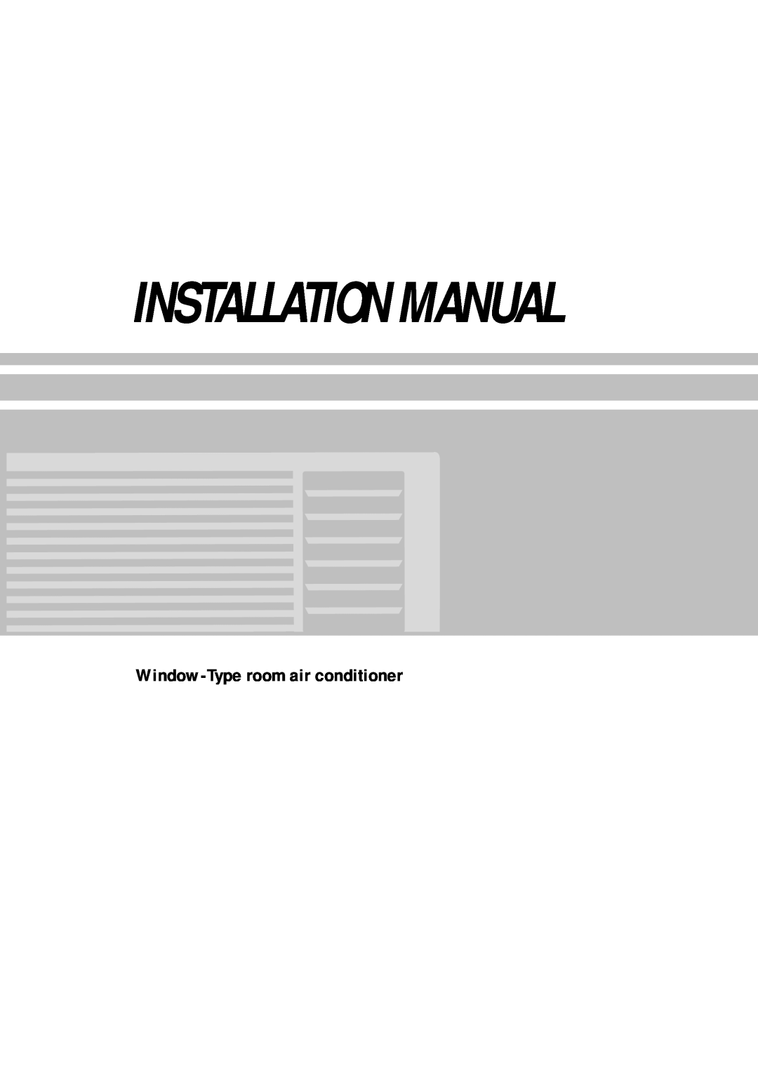 Samsung AW060CM, AW050CM manual Window-Typeroom air conditioner, Installation Manual 