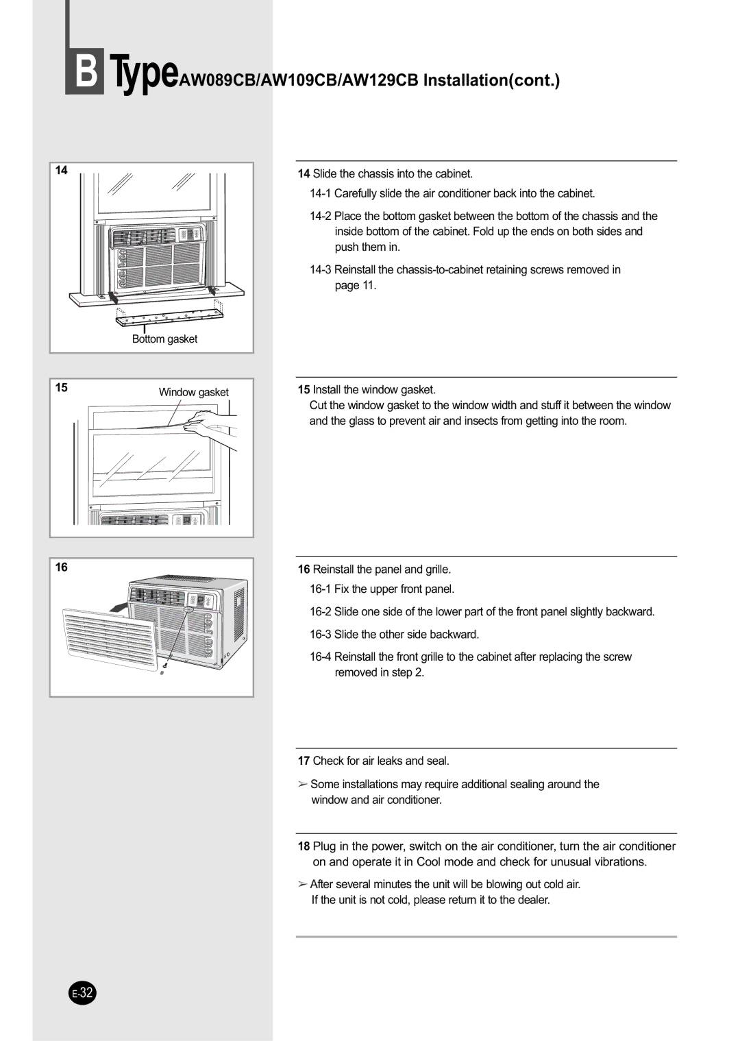 Samsung AW129CB, AW069CB manual  6OLGHWKHFKDVVLVLQWRWKHFDELQHW, SxvkWkhpLq, 6OLGHWKHRWKHUVLGHEDFNZDUG 