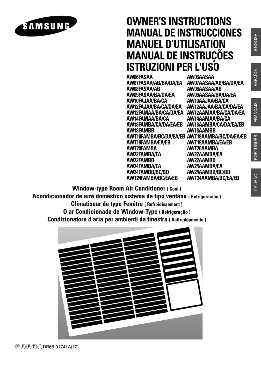 Samsung AW09FASAA/BA/DA/EA, AW06FASAA, AW07FASAA/AB/BA/DA/EA, AW10FAJAA/BA/CA manuel dutilisation Manuel D’UTILISATION 