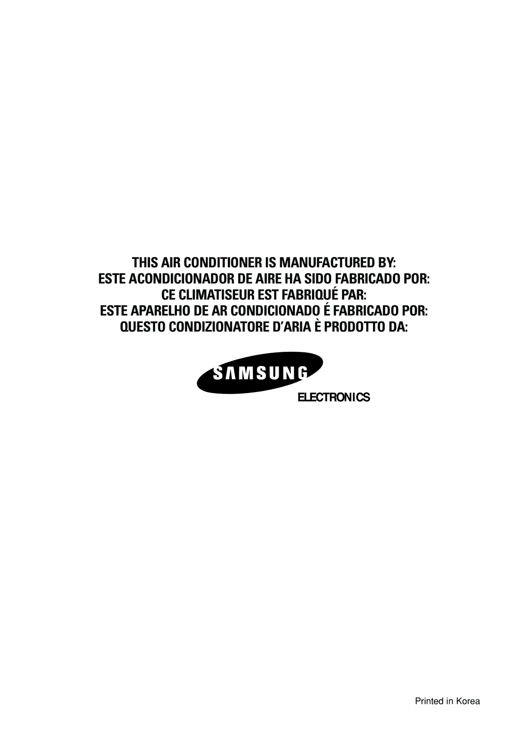 Samsung AW22F2MBA/BB/EA/EB, AW07F2NBA/DE/EA, AW07A(G)2NBA/DE/EA, AW10F2DBA/DA/EA, AW24F2MBA/BB/BC/BD/EA/EB, AW12F2DBA/BC/DA/EA 