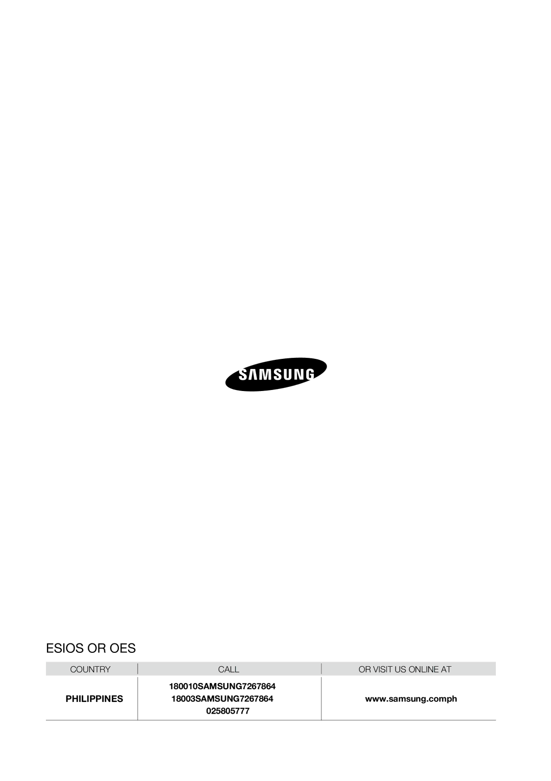 Samsung AW07L2, AW09L2 user manual Questions or COMMENTS? 