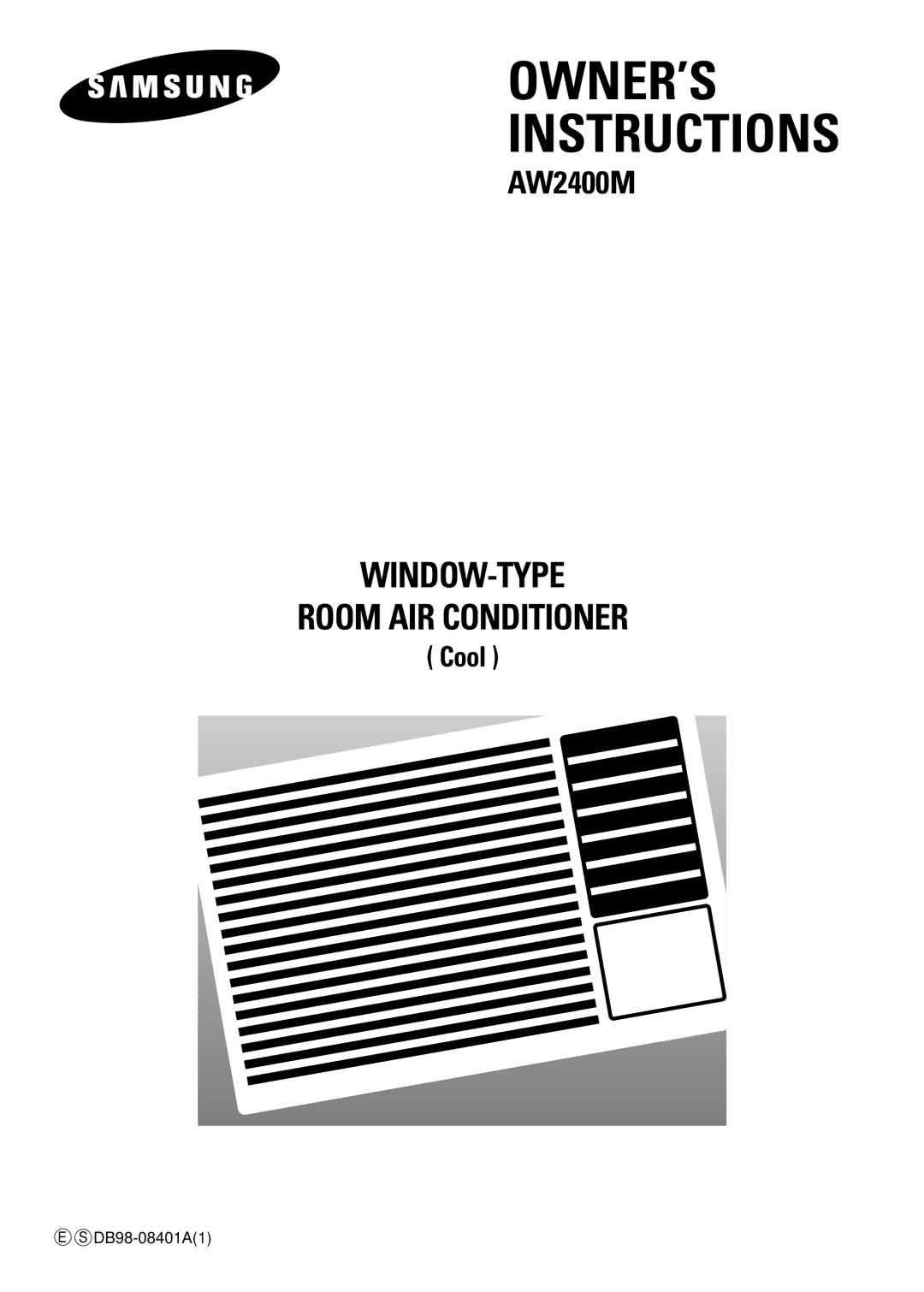 Samsung AW2400M manual OWNER’S Instructions 