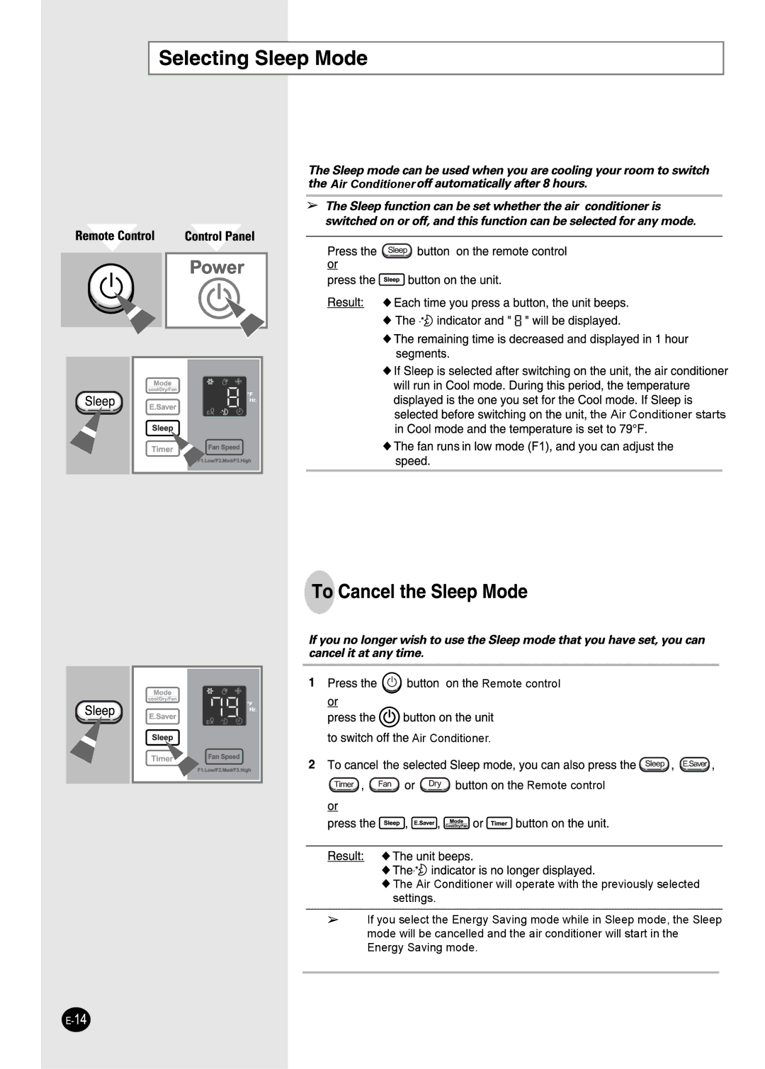 Samsung AW25ECB7 manual Air Conditioner 