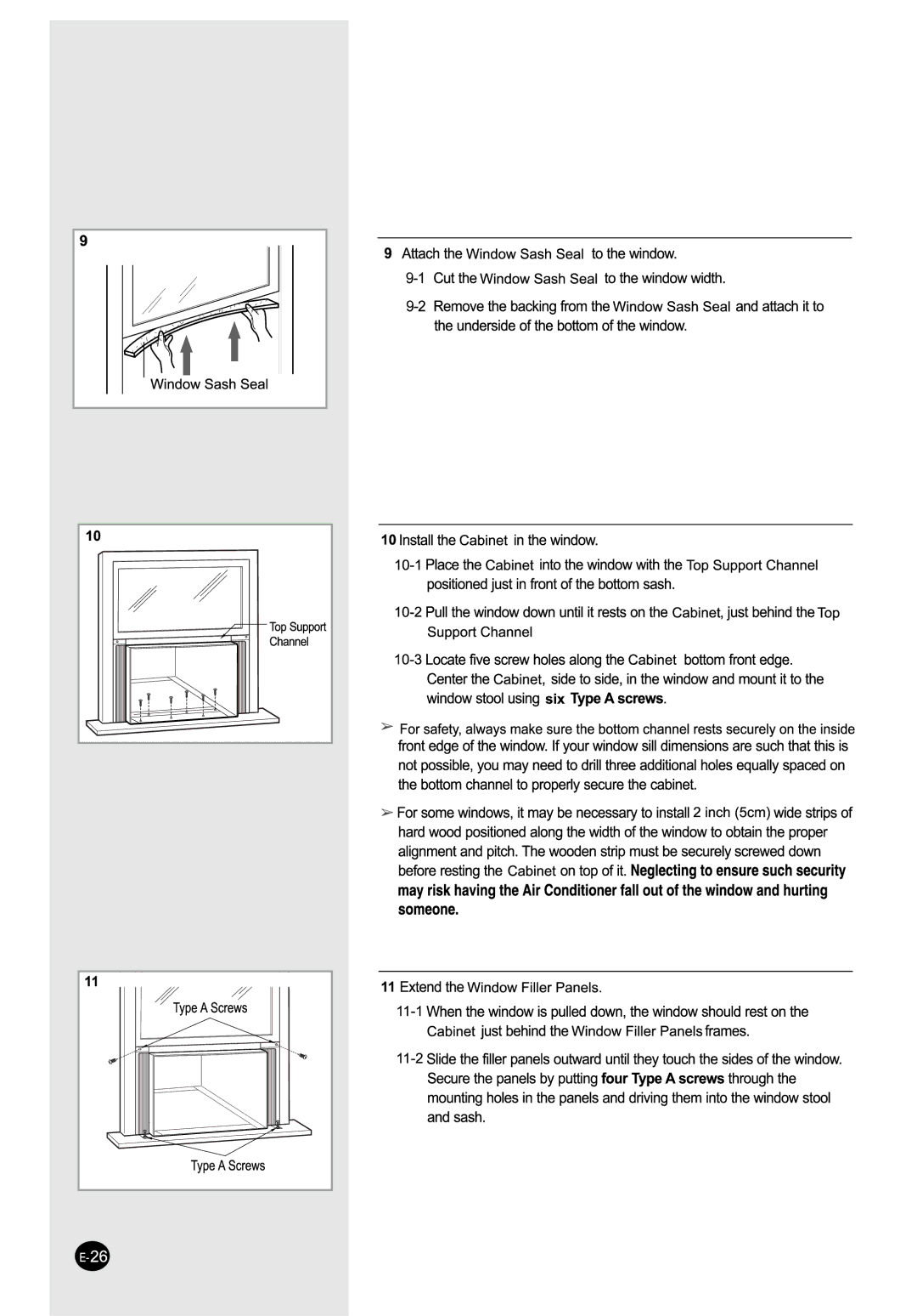 Samsung AW25ECB7 manual 