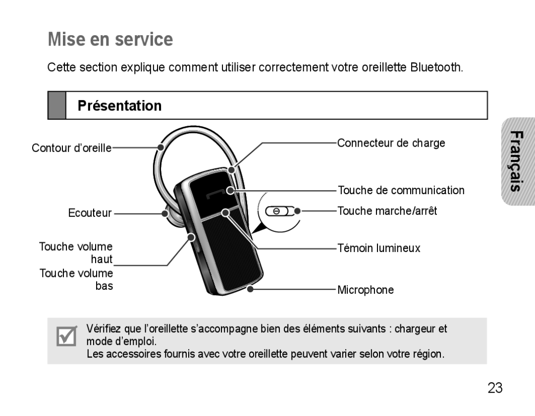 Samsung AWEP470EBECEUR, AWEP470EBECXEF, AWEP470EBECXET, AWEP470EBECFOP, AWEP475EBECFOP manual Mise en service, Présentation 